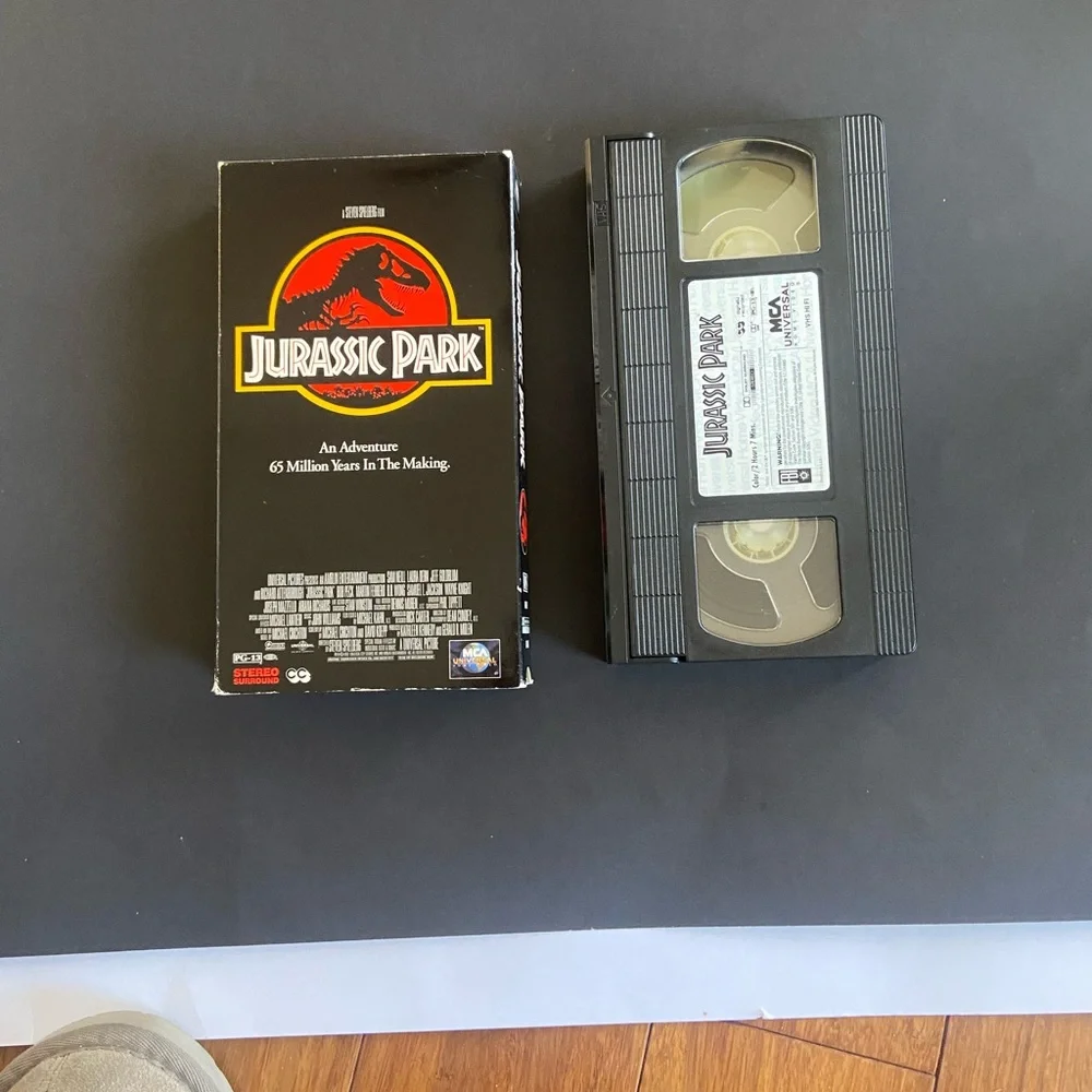 Jurassic Park VHS Tape - Black